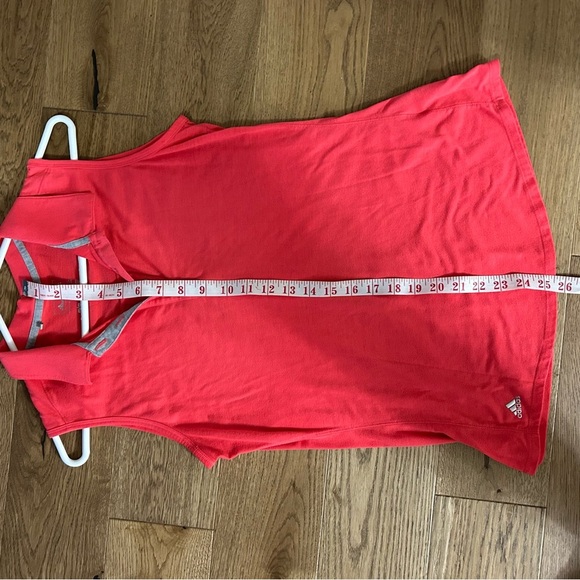 Adidas Women's pink Sleeveless Polo Top - Picture 8 of 9